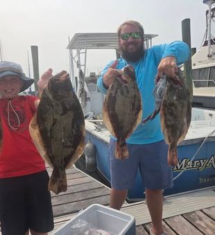 Experience the excitement of flounder fishing in Norfolk, Virginia, where every drift could bring a keeper to the boat.