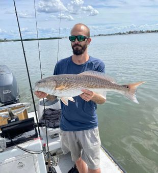 Redfish caught by experienced angler.