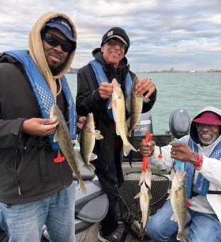 Outstanding walleye action on Lake Huron!
