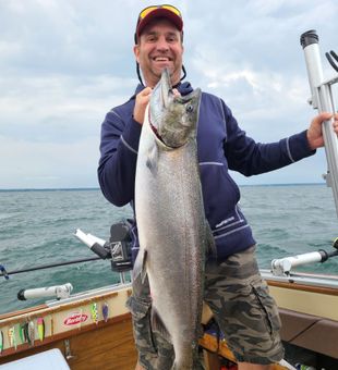 This Salmon catch made the day! - Catharines, ON.