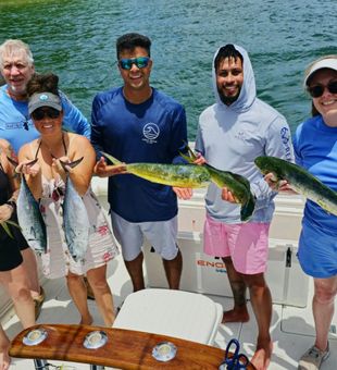 Fun mahi-mahi and bonito action offshore!