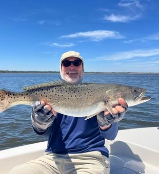 Sunrise fishing in Saint Augustine, Florida, chasing trophy speckled trout and redfish in pristine coastal flats.