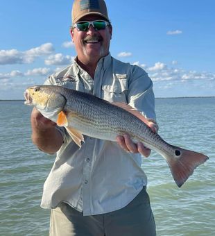 Chasing tail—redfish tail, that is!