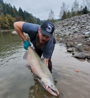 Hebo, OR Caught a Rainbow Trout