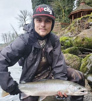 Fishing for Rainbow Trout in Hebo, OR