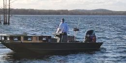 Center Punched Bowfishing Tracker Boat image 0