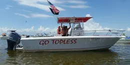 “Go Topless” Fishing Charters Pro Line Boat image 0