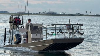 Galveston Flounder Company Weld Craft Boat
