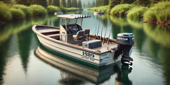 Mason Gensman Professional Flyfishing Guide 1989 Lavro Trip Boat Boat