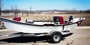 Lime Trude Outfitters Drift Boat Boat
