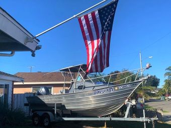 Graphic Slayer Sportfishing Westcoaster Bayrunner boat