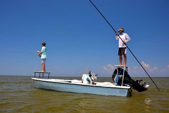 Richard Schmidt Fly Fishing Hell’s Bay Boat