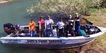 Dave’s Guide Service Alumawled Boat