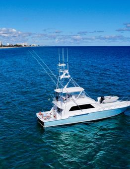 Salty Vets Fishing Charters Bertram Convertible boat