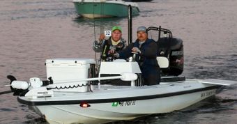 Catching Fire Fishing Charters Back Country Boat