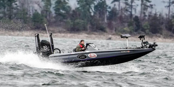 Caden Cowan Guide Service Blazer Boat
