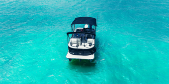 Reel Runner Gulf Adventures Harbor Pontoon Boat