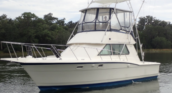 Reel Twisted Charters Hatteras 36 Boat