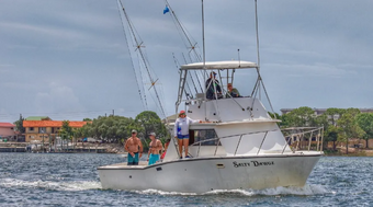 Salty Dawgz' Charters Delta Sportfisher boat