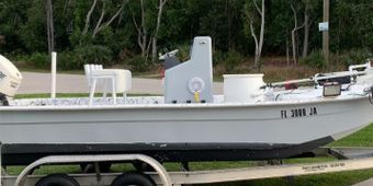 Shrimp Slingers Fishing & Gigging Charters  Carolina Skiff Boat