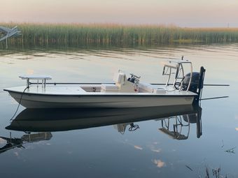 Lady Guide Fly Fishing Hells Bay Boat