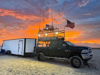 Gulf Coast Yaker’s Land Based Shark Fishing Dodge Car