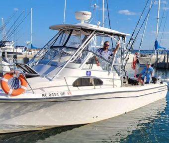 Hooked Up Charters Grady white Boat