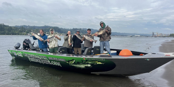 Columbia River Fishing Guides Alumaweld Boat