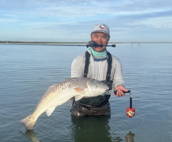 Darren Pham Fishing Shoalwater boat