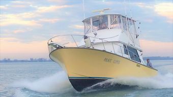 Eye-Catcher Charter "Pirate Clipper" Tollycraft Flybridge Sedan boat