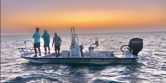 Blast to Cast Guide Service Shallow Stacker boat