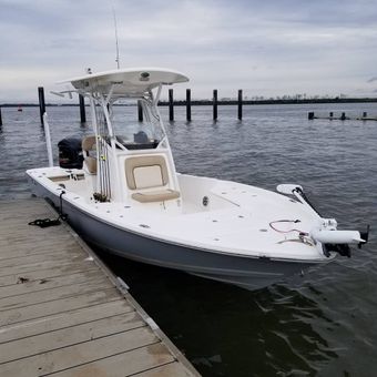 Charleston Fish Rod Bending Center Console boat