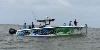 Fishin Addiction Charters Contender Boat