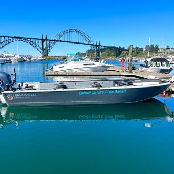 Chicken Little’s Guide Service Alumaweld boat
