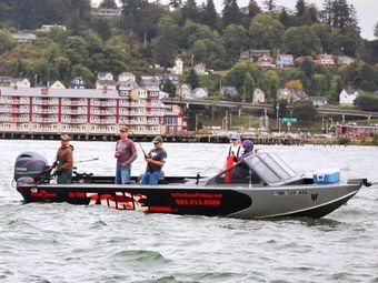 In the ZONE Fishing Willie Nemesis boat