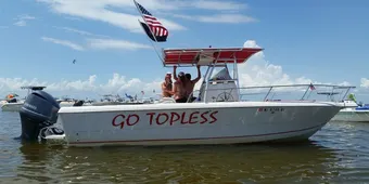“Go Topless” Fishing Charters Pro Line Boat