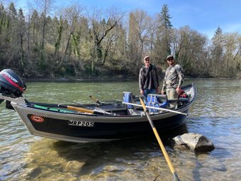 Cornelison’s Guided Fishing Mercury Boat