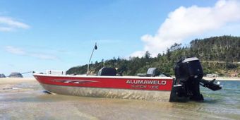 Calebs Guide Services Alumaweld Boat