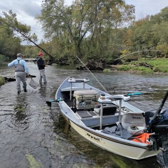 Little Red Fly Fishing Trips -Topwater boat