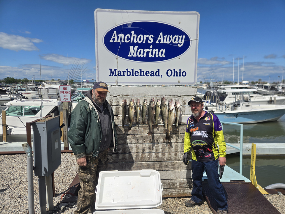 Successful trolling and bait casting day at Lake Erie!