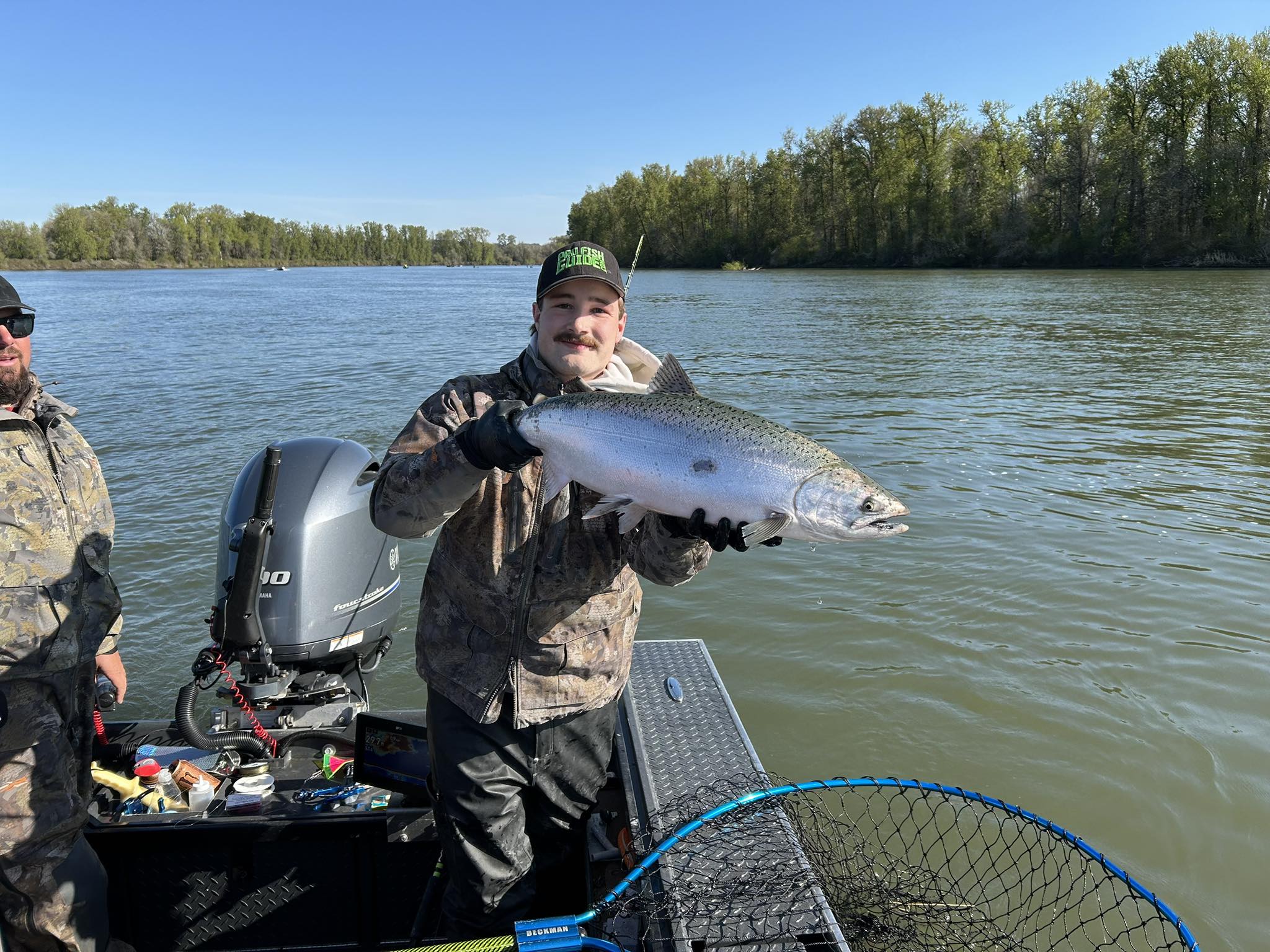 Bright Chinook catch on a calm Tillamook morning.