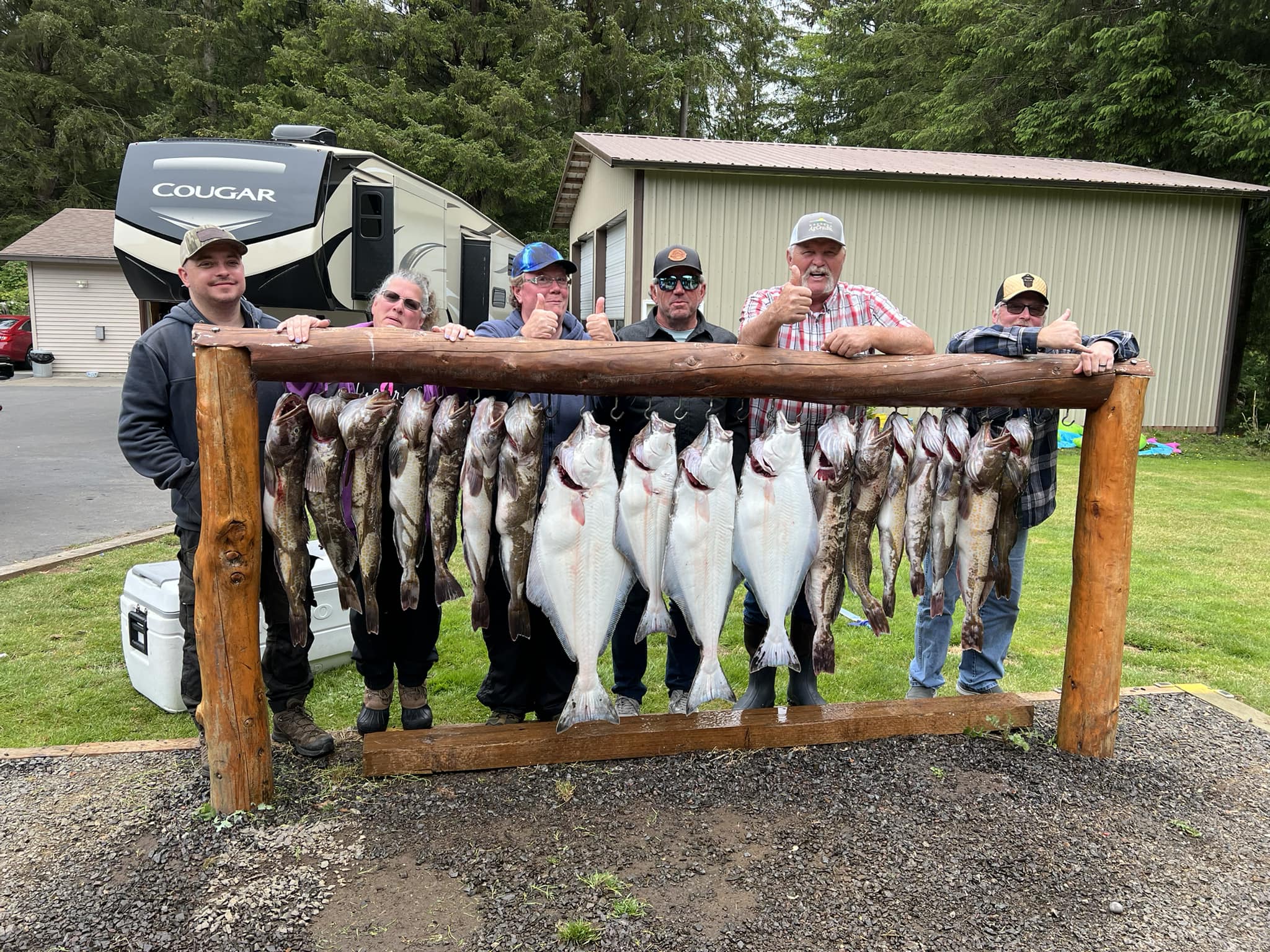 Impressive Halibut and Lingcod haul on a solid Tillamook day.