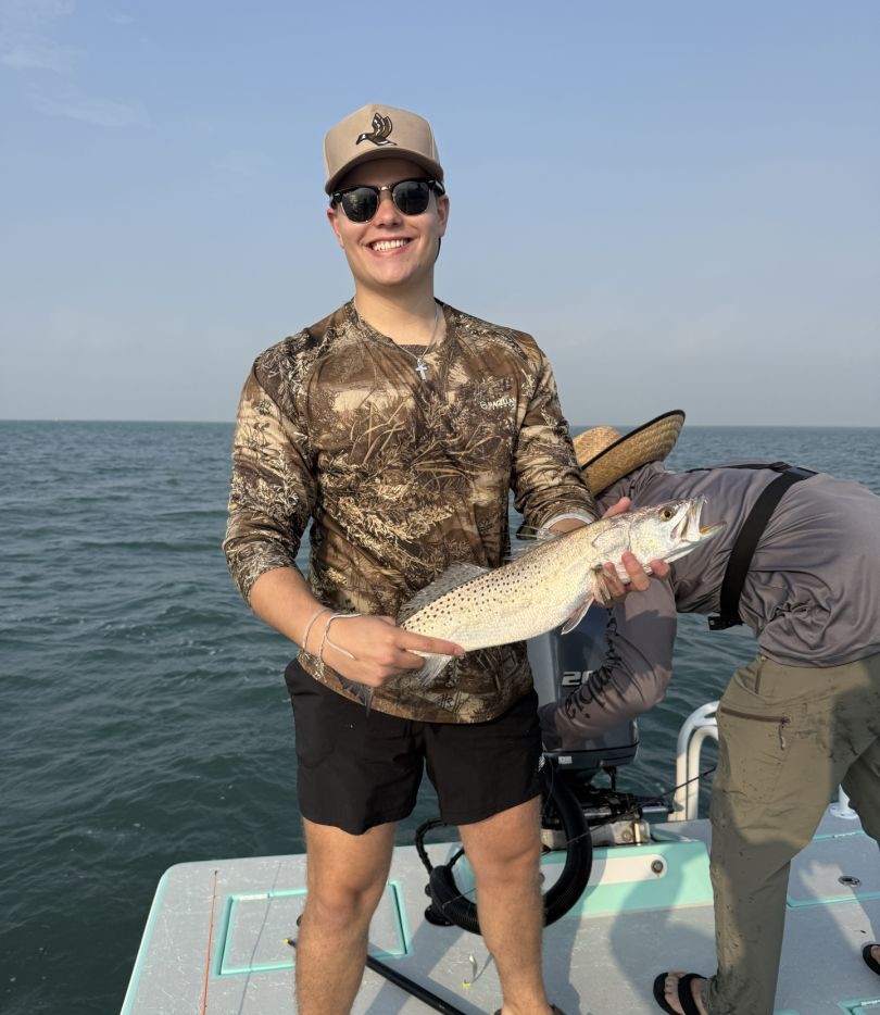 Light-tackle fishing in South Padre Island, TX targeting hard-fighting coastal species.