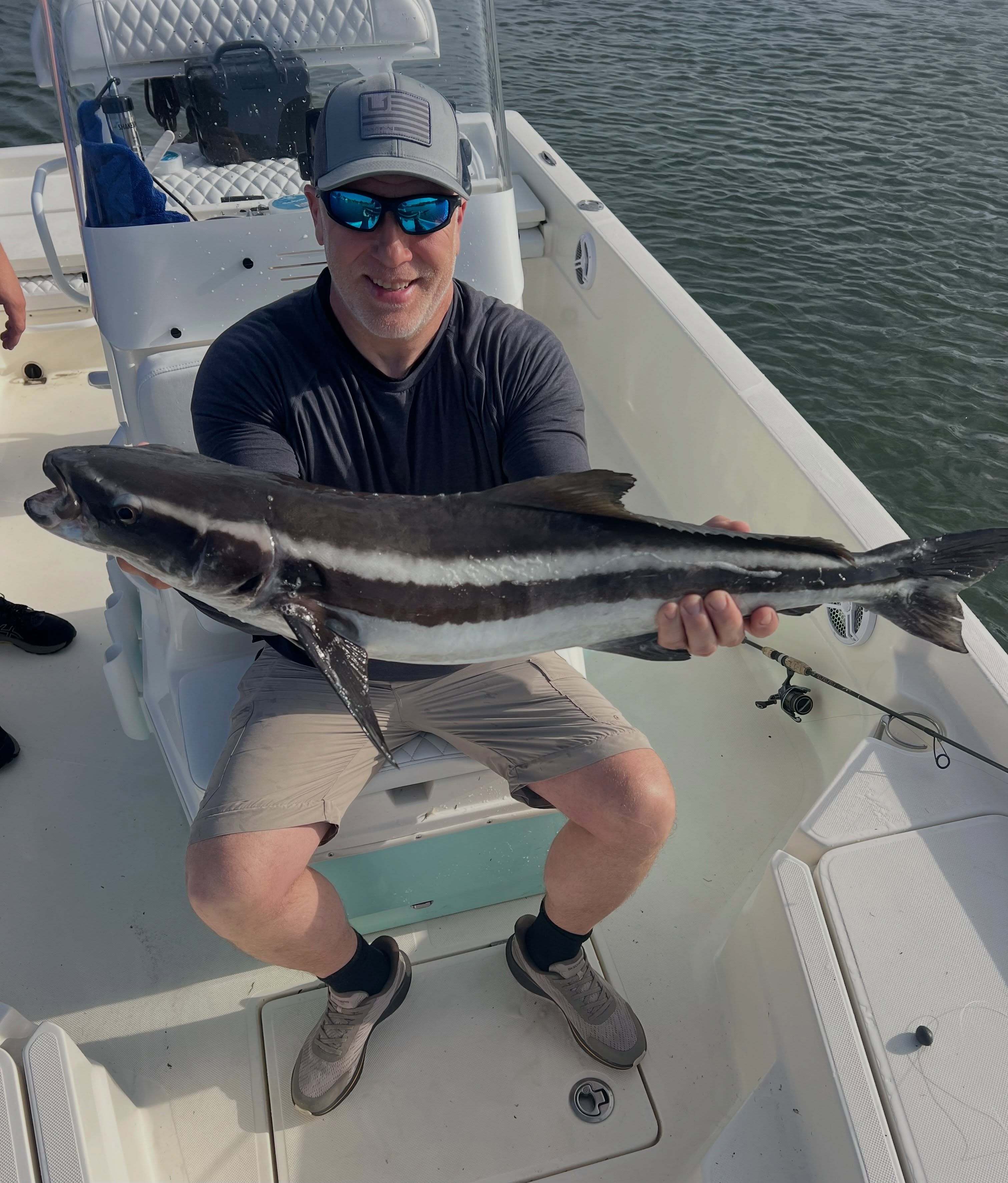 Beautiful Atlantic Beach cobia caught and ready for photos!