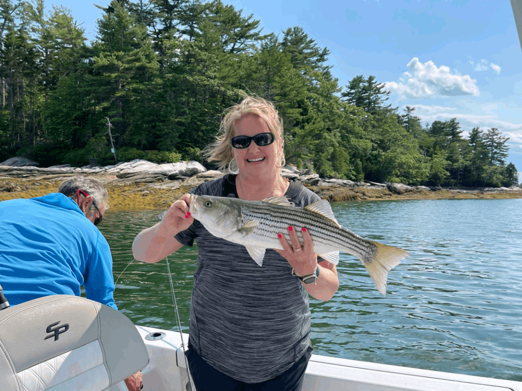 Fishing trip in beautiful Casco Bay