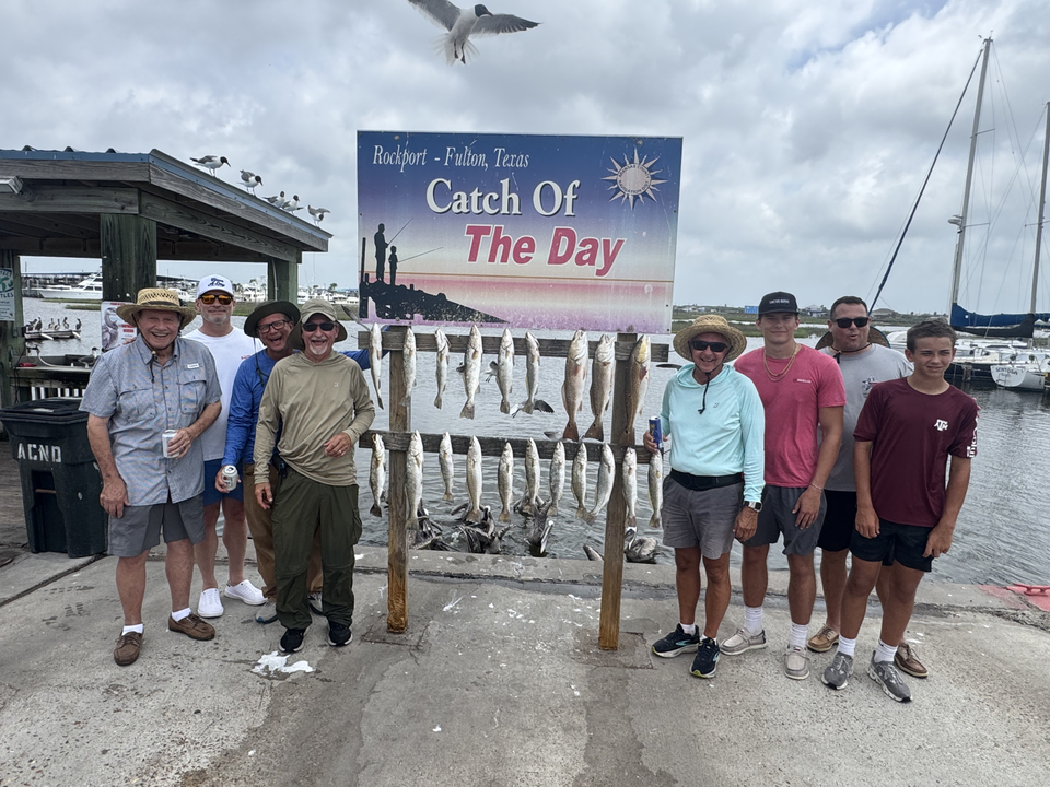 Fresh catch displayed at Port Aransas harbor!