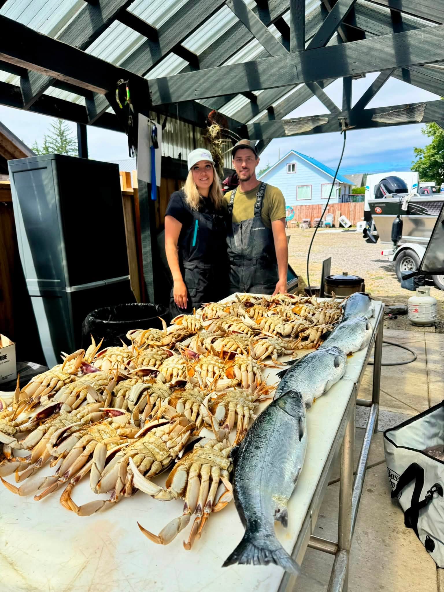 Winchester Bay Coho Salmon and crab success!