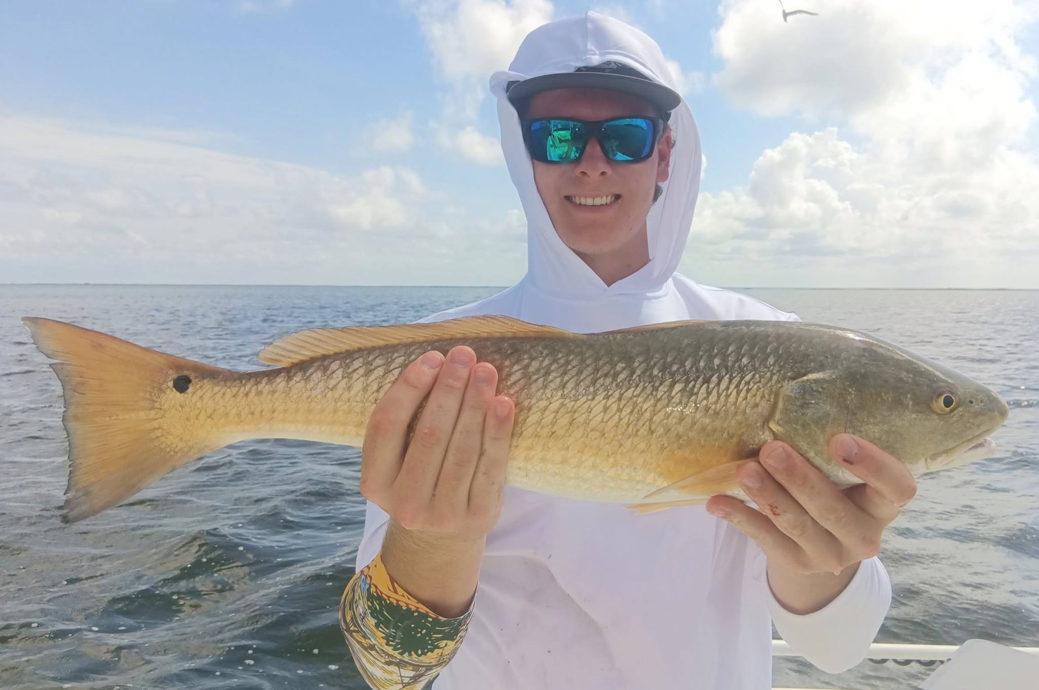Bold inshore redfish catch