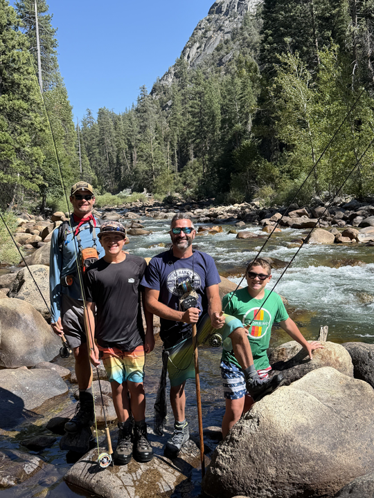 Fly fishing the pristine waters of Kings River.
