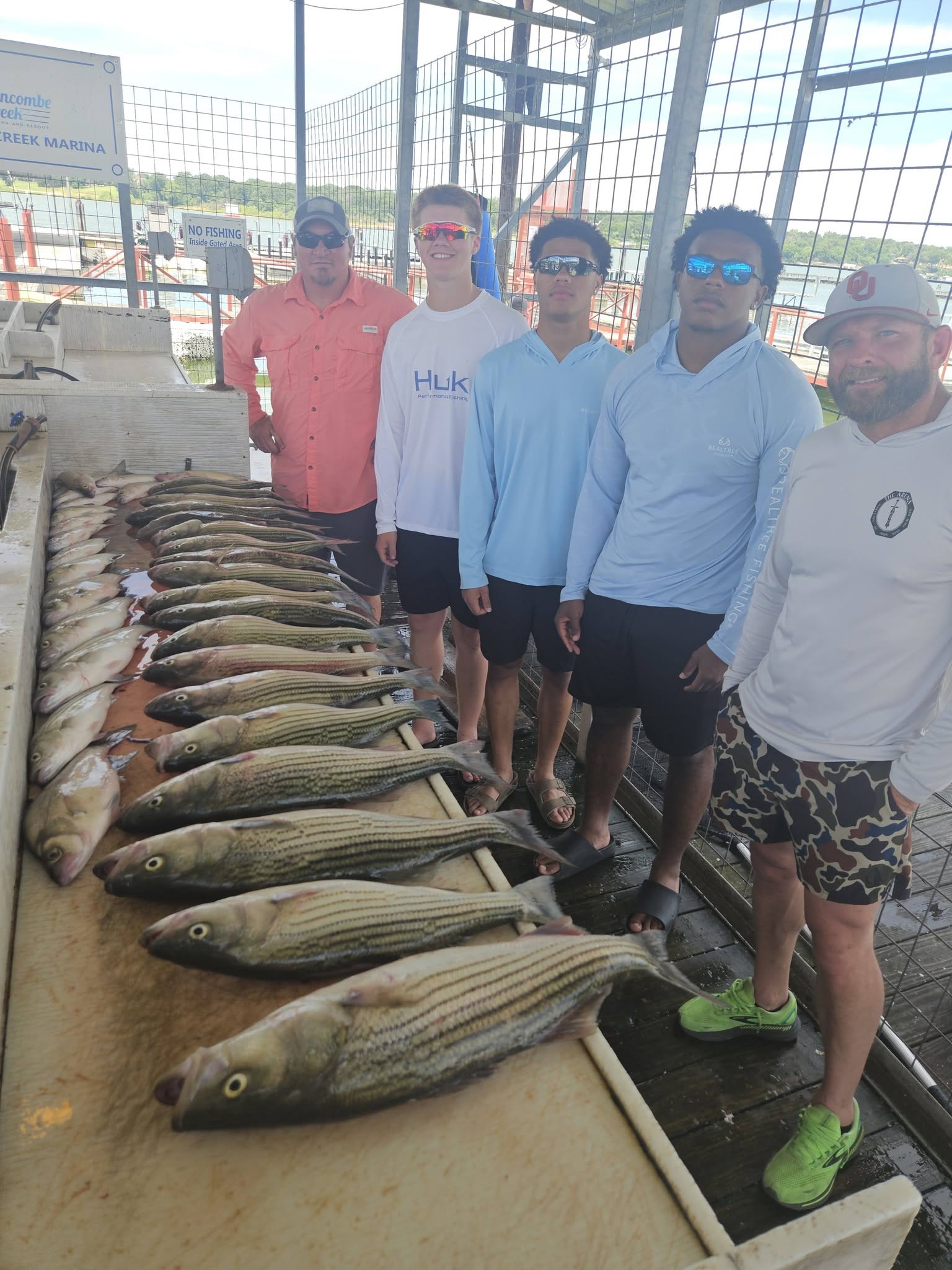 Outstanding striped bass limit from Kingston OK waters!